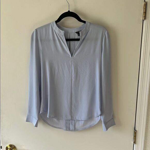 Ann Taylor Light Blue Women's Blouse Size XSP Gently used - Picture 1 of 6